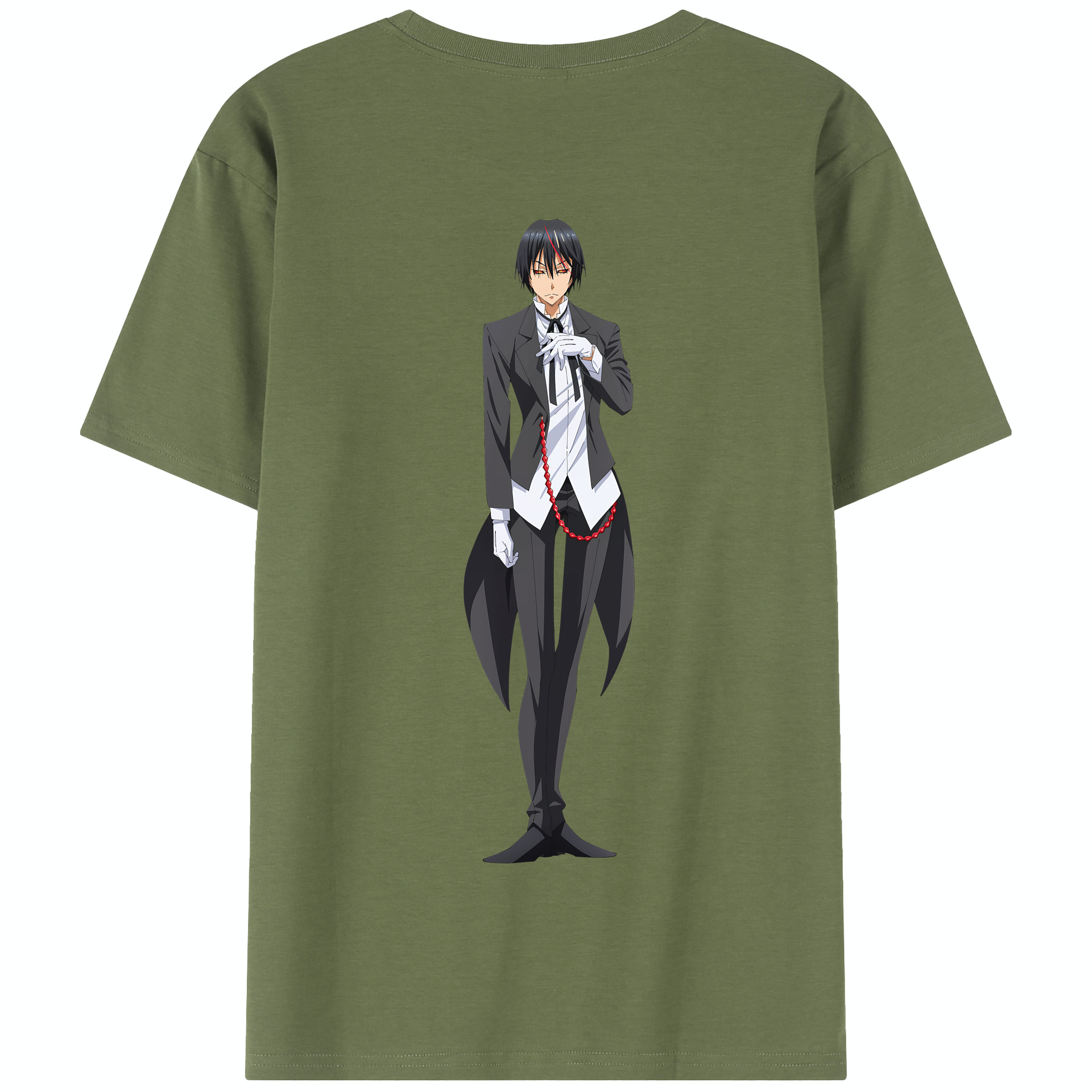 （画像用） 転スラ Regarding Reincarnated to Slime 綿100％半袖Tシャツ（背面プリント）